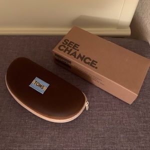 Toms sunglasses case with box.
